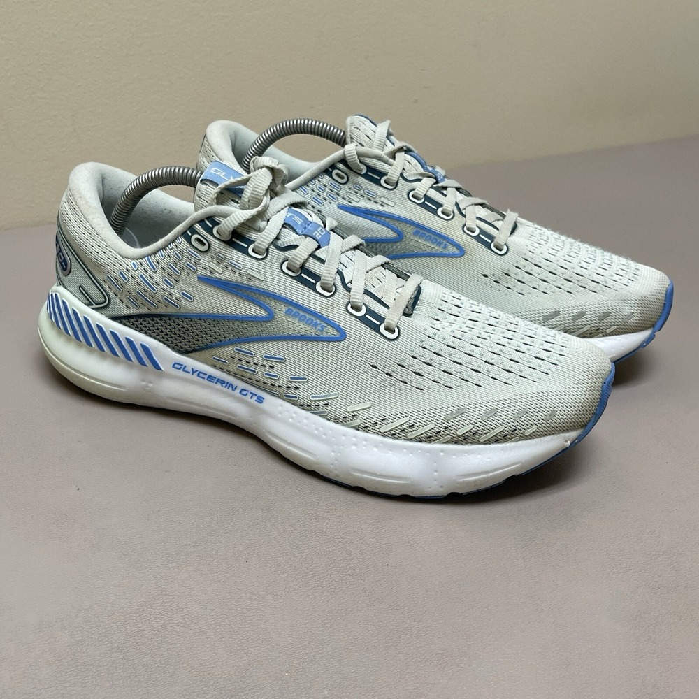 Brooks Adrenaline GTS‎ 20 Running Shoes Women size 12 Gray Sneakers 1203701B494